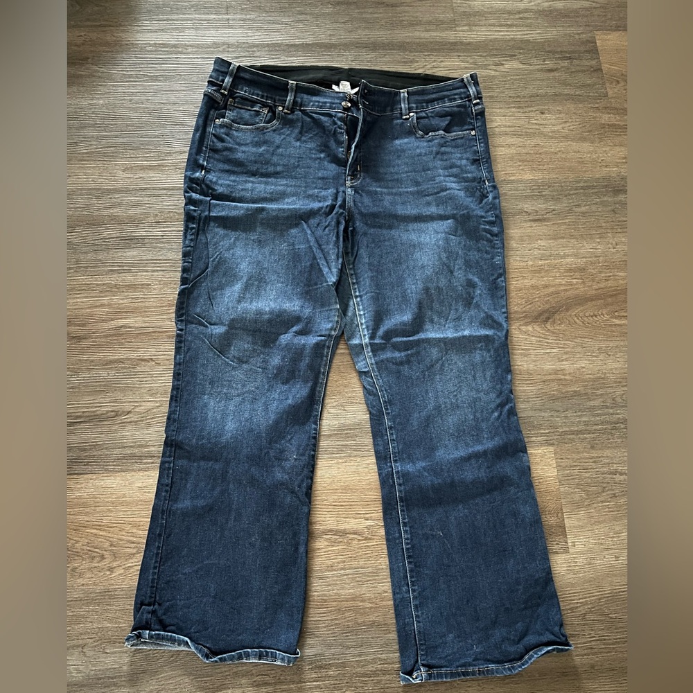 Lane Bryant Dark Blue Boyfriend Jeans